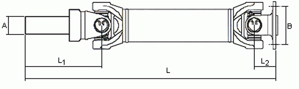 SPIDAN Propshaft, axle drive Article number: 28041 cheaply