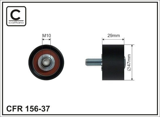 CAFFARO Timing belt deflection pulley Article number: 156-37 cheaply
