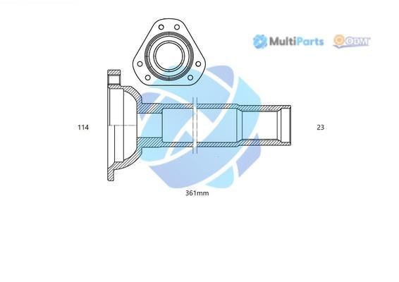 ODM-MULTIPARTS Stub Axle, differential Article number: 16-210100 cheaply