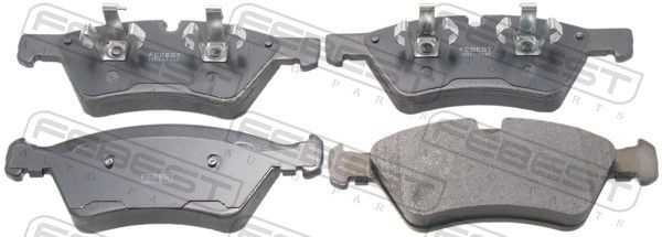 FEBEST Brake pad set Article number: 1601-164F cheaply
