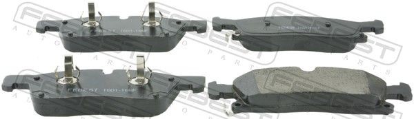 FEBEST Brake pad set Article number: 1601-166F cheaply