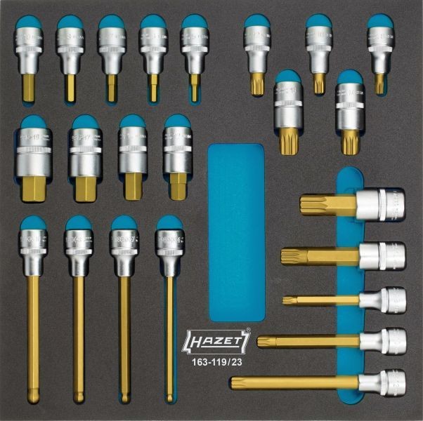 HAZET Socket set Article number: 163-119/23 cheaply