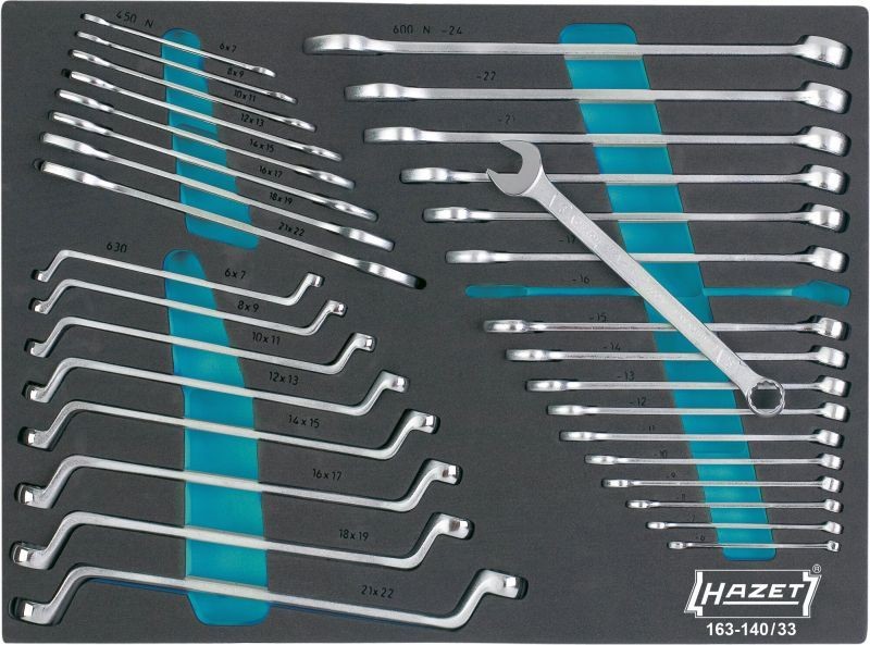 HAZET Spanner Set, ring / open ended Article number: 163-140/33 cheaply