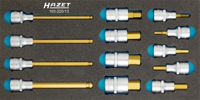 HAZET Socket set Article number: 163-220/13 cheaply