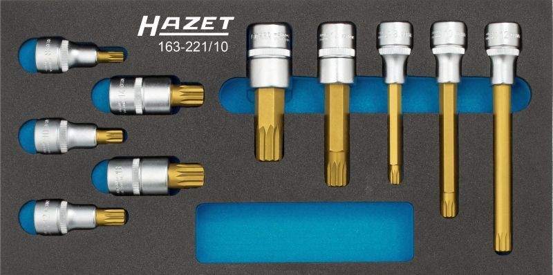 HAZET Socket set Article number: 163-221/10 cheaply