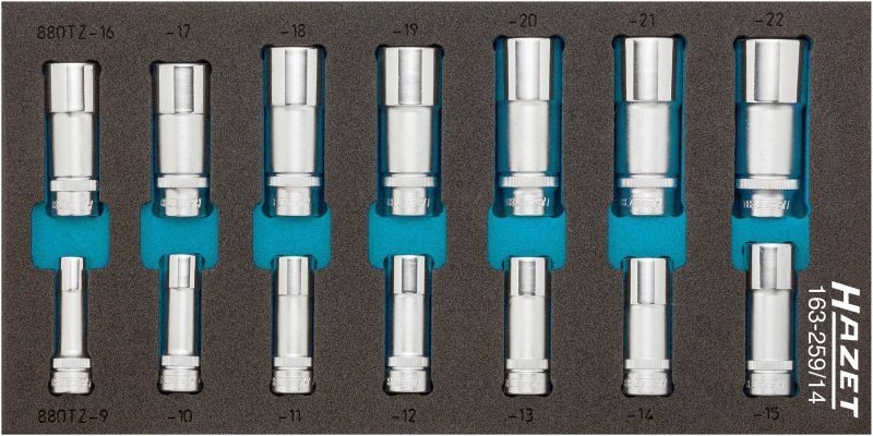 HAZET Socket set Article number: 163-259/14 cheaply