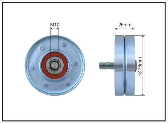 CAFFARO Deflection / Guide Pulley, v-ribbed belt Article number: 165-36 cheaply