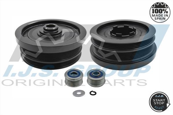 IJS GROUP Belt Pulley Set, crankshaft Article number: 17-1034KIT A cheaply
