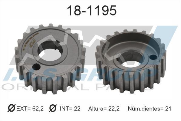 IJS GROUP Crankshaft pulley Article number: 17-1122 cheaply