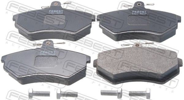FEBEST Brake pad set Article number: 1701-8D2F cheaply