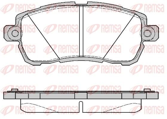 REMSA Brake pad set Article number: 1728.00 cheaply