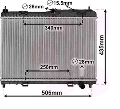 VAN WEZEL Radiaator, mootorijahutus Artikli number: 18002605 soodsalt