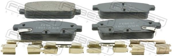 FEBEST Brake pad set Article number: 1801-ASJR cheaply