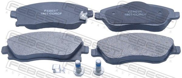 FEBEST Brake pad set Article number: 1801-CORCF cheaply