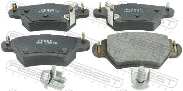FEBEST Brake pad set Article number: 1801-CORCR cheaply