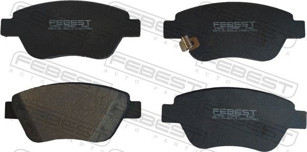 FEBEST Brake pad set Article number: 1801-CORDF cheaply