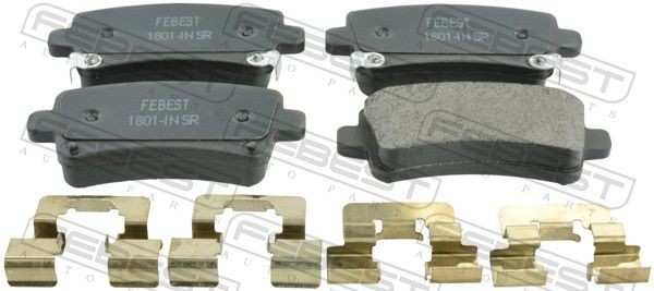 FEBEST Brake pad set Article number: 1801-INSR cheaply