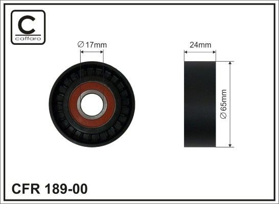 CAFFARO Tensioner pulley Article number: 189-00 cheaply