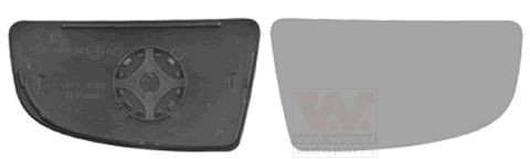 VAN WEZEL Mirror Glass, outside mirror Article number: 1991836 cheaply