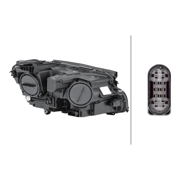 HELLA Headlight Article number: 1LG 012 076-071 cheaply