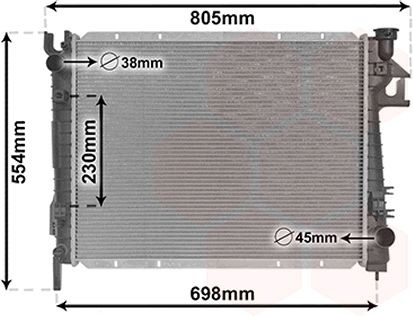 VAN WEZEL Engine radiator Article number: 20012703 cheaply