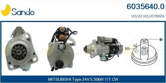 SANDO Alternator Article number: 2041106.0 cheaply