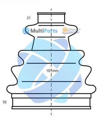 ODM-MULTIPARTS Bellow Set, drive shaft Article number: 21-990101 cheaply