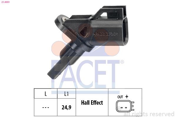 FACET ABS sensor Article number: 21.0001 cheaply