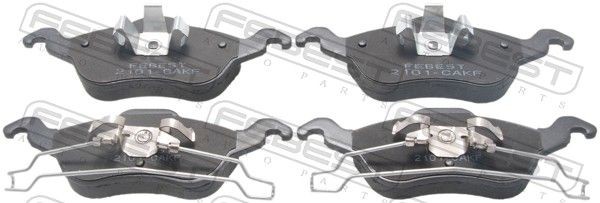 FEBEST Brake pad set Article number: 2101-CAKF cheaply