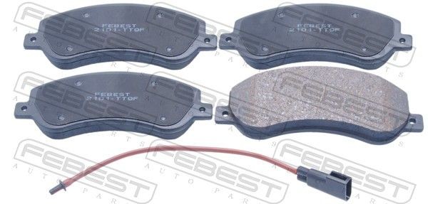 FEBEST Brake pad set Article number: 2101-TT9F cheaply