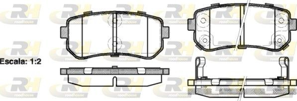 ROADHOUSE Brake pad set Article number: 21209.02 cheaply