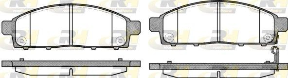 ROADHOUSE Brake pad set Article number: 21242.01 cheaply