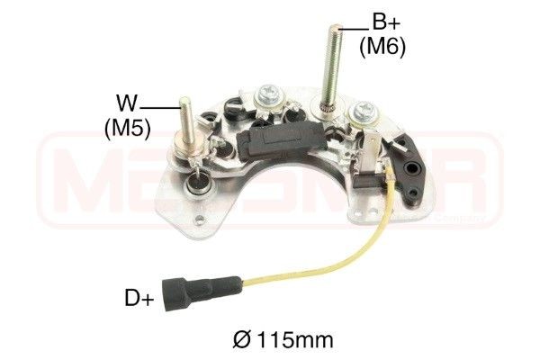 MESSMER Rectifier, alternator Article number: 215498 cheaply