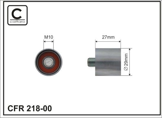 CAFFARO Timing belt tensioner pulley Article number: 218-00 cheaply