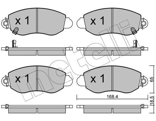 METELLI Brake pad set Article number: 22-0320-0 cheaply