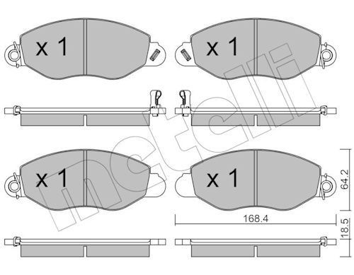 METELLI Brake pad set Article number: 22-0536-0 cheaply