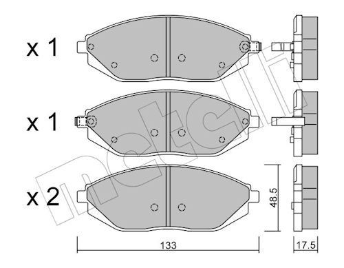 METELLI Brake pad set Article number: 22-0908-0 cheaply