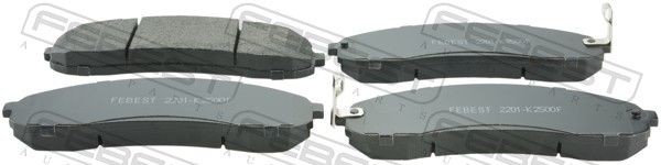 FEBEST Brake pad set Article number: 2201-K2500F cheaply