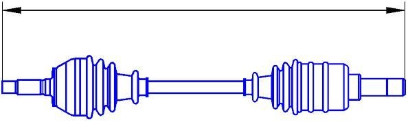 SERCORE Drive shaft Article number: 22702 cheaply