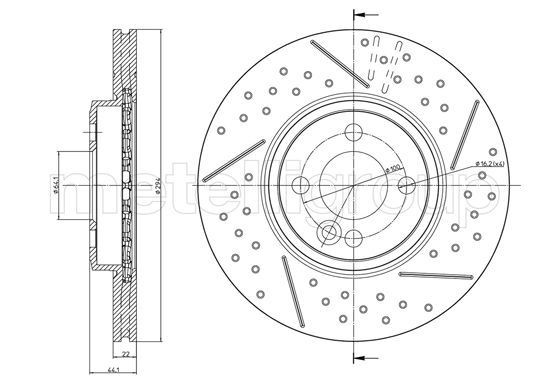 METELLI Brake disc Article number: 23-1343FC cheaply