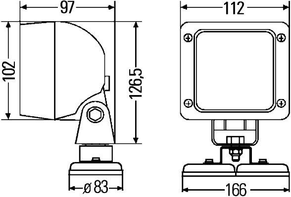 HELLA Worklight Article number: 1GA 997 506-371 cheaply