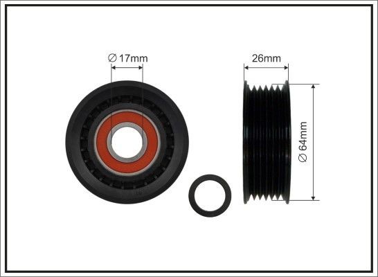 CAFFARO Deflection / Guide Pulley, v-ribbed belt Article number: 239-00 cheaply
