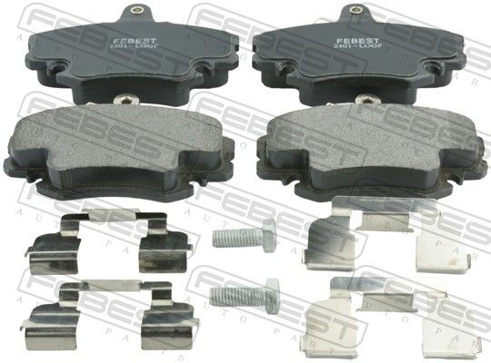 FEBEST Brake pad set Article number: 2401-LOGF cheaply