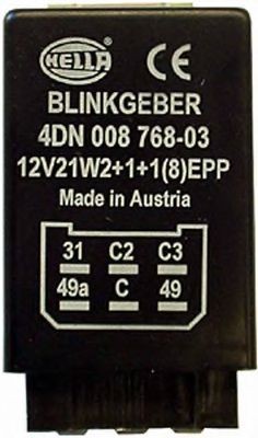 HELLA Indicator relay Article number: 4DN 008 768-031 cheaply