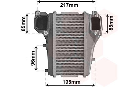 VAN WEZEL Intercooler Article number: 25004301 cheaply