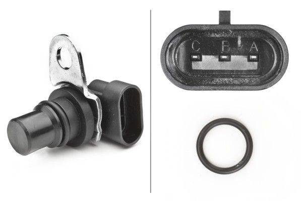 HELLA Camshaft position sensor Article number: 6PU 009 121-841 cheaply