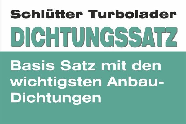 SCHLÜTTER TURBOLADER Montagesæt, lader Varenummer: 253-10361 billige
