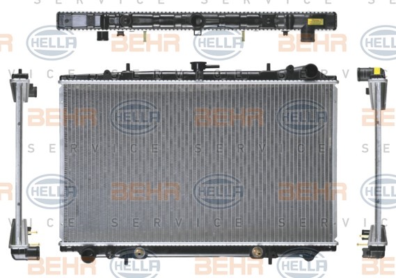 HELLA Engine radiator Article number: 8MK 376 704-681 cheaply