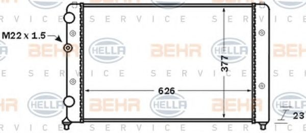 HELLA Radiaator, mootorijahutus Artikli number: 8MK 376 704-721 soodsalt