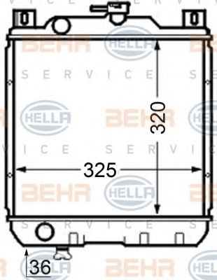 HELLA Radiaator, mootorijahutus Artikli number: 8MK 376 704-791 soodsalt